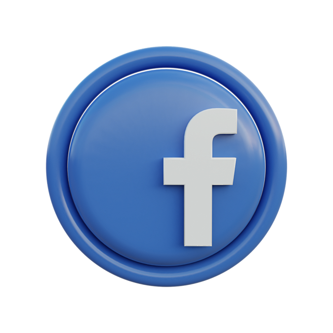 3d icon facebook