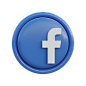 3d icon facebook
