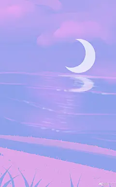 紫色海，手机壁纸