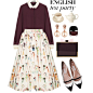 A fashion look from September 2014 featuring Dolce&Gabbana blouses, Tabitha Simmons flats and Jon Richard earrings. Browse and shop related looks.