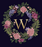Royal Collections Windsor : Taking inspiration from flowers in the gardens of Windsor Castle to arrange across the word WINDSOR, and form a decorative wreath around the letter W. For use on a range of offerings in the Windsor Castle gift shop. 