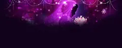 最美一刻 梦幻紫色婚纱新娘桌面壁纸