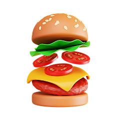 同一喜采集到免扣PNG | 3D食物
