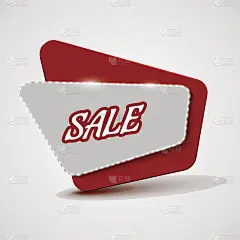 不可思议的哇销售横幅设计模板。超大特价，矢量插图