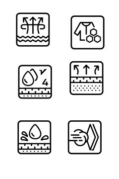 防风防水透气图标