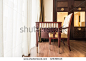 Working table and chair interior decoration living room