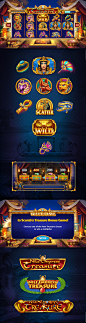 casino classic slot egyptian slot game design  icons Logo Design online slot slot machine UI Vegas