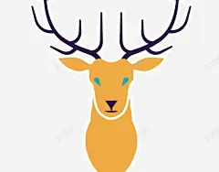 手绘小鹿 创意素材