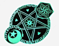 绿色星月魔法阵png免抠素材_新图网 https://ixintu.com 星月 手游 玄幻 魔法 释放魔法 召唤阵 魔法阵