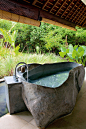 Now that's a tub!  Up close with nature while you bathe...  #bathrooms: 