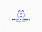 Pretty smile (logo for sale) minimalism cute smile clinic dentist dental clinic tooth logotype logo logo for sale