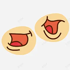 卡通嘴巴说话表情矢量图高清素材 免抠 设计图片 免费下载 页面网页 平面电商 创意素材 png素材