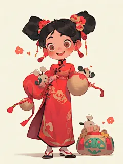 绘本风人物| Niji journey