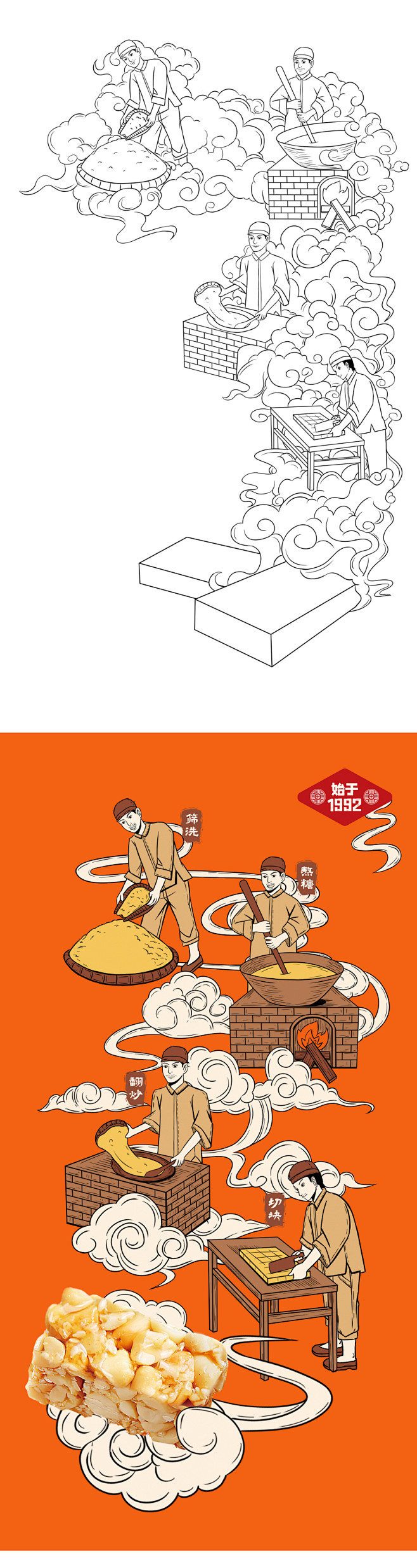 Peanut Crisp-余记花生酥包装...