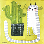 Day 60. Cat & Cactus Daily Creating Group. on Behance