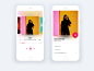 Music Player UI minimal shadows design clean app