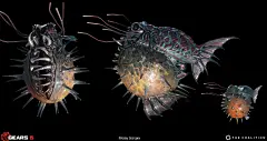 MP_Exhibit Marine Life, Nikolay Georgiev : I had the pleasure of working on some marine life concepts for our map Exhibit. These designs, apart from the shark concept, were all started by Braydan Barrett, so they are essentially built on top of already gr