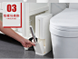 日式卫生间垃圾桶家用夹缝垃圾筒马桶刷套装带盖窄型小号厕所纸篓-tmall.com天猫
