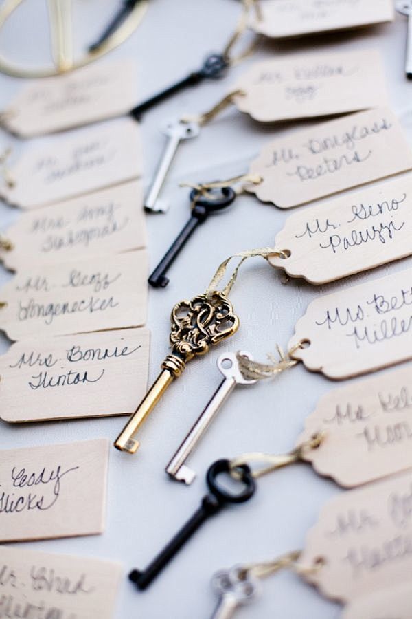 复古钥匙，为婚礼添加魔幻的浪漫气息

想...