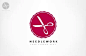 scissors logo vector