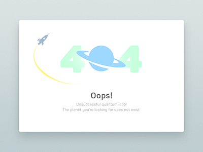 Daily UI #008 - 404 ...
