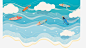 海洋平面矢量图高清素材 平面 水彩海 水彩海洋 水彩画 沙滩海洋 海洋 矢量图 免抠png 设计图片 免费下载