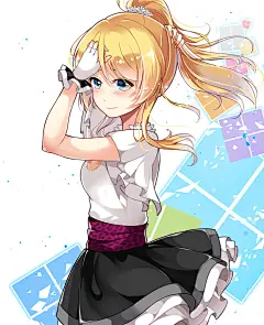 Love Live! 绚濑绘里 同人图 插画 壁纸 | 绚濑绘里 | 半次元-第一中文COS绘画小说社区