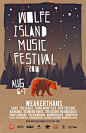 Music Festival poster design by Jud Haynes, via Behance