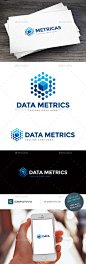 数据指标徽标模板#design #logotype下载：http://graphicriver.net/item/data-metrics-logo-template/11580000?ref=ksioks：