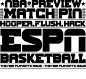 ESPN : Find different type treatments and a custom type for the last ESPN magazine issues about Basketball and Baseball. These were developed in order to get more emphasis in the message itself.