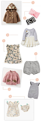 Our Fave Pieces for Baby Girl | lovelyindeed.com  Love it! checkout www.sweetpeadeals.com for more baby clothes and Items up to 80% OFF!