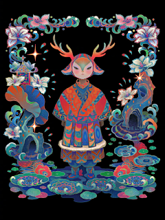 起司布丁兔采集到插画