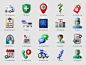 20款3D立体卡通医疗诊所医院医生护士治疗icon图标设计素材源文件素材