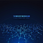 Blue shiny technology background Free Vector