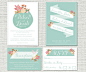 Wedding Invitation Package Fully Customisable by designbydetail