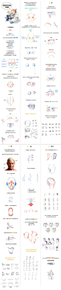 春哥野生课堂-人体基础篇-五官（此图有拼接，原图在新浪微博，id：画画的春哥）