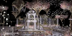 光影花生3D实训基地-北京 欧式婚礼3D效果图-婚礼手绘案例-光影花生3D实训基地作品-喜结网