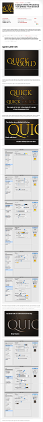 6 Quick’n’Dirty Photoshop Text Effects From Scratch | Psdtuts+