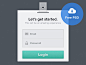PSD login form badge http://www.webdesigndev.com/freebies/best-web-forms-designs-free-psd