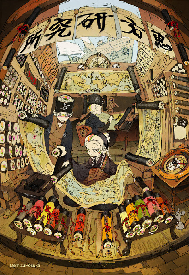 ❤关注公众号：星期五治愈星球，精美插画天...