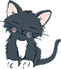 手绘卡通可爱猫猫狗狗水彩包装海报插画装饰元素 免扣PNG图案素材 (43)