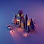 3D Low Poly Isometric Art