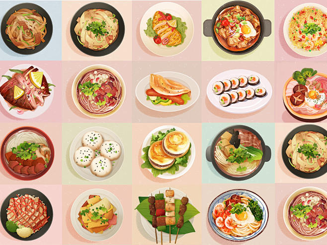 Food illustration ui...