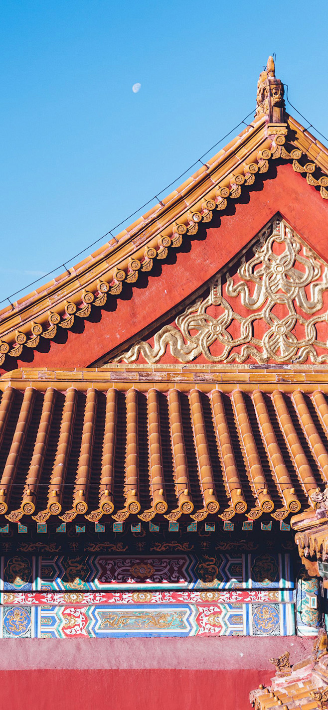 故宫建筑瓦片屋檐