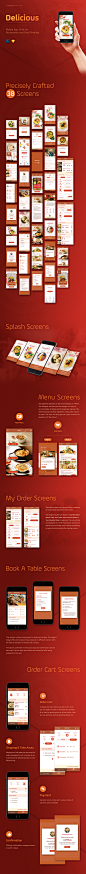 #美食APP模板#
红色餐厅美食酒店外卖订餐app ui源文件psd sketch设计模板