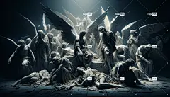 丢失的 叛乱 被遗弃的 恶魔 堕落 有罪的 黑暗 蔑视 苦难