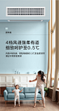 美的家用客厅中央空调大2匹一拖一冷暖二级变频风管机TR51二代-tmall.com天猫