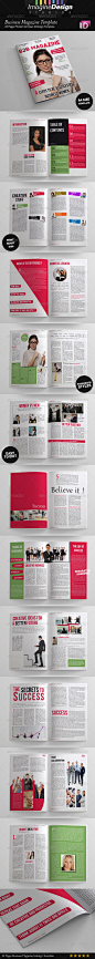 24 Pages Business Magazine Template - GraphicRiver Item for Sale