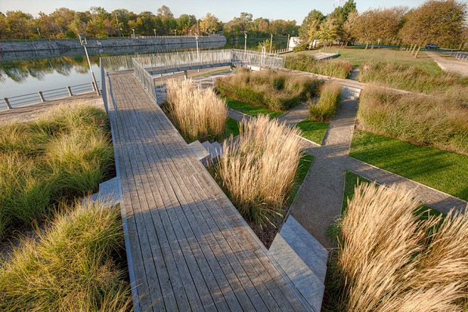 a civic plaza in fro...