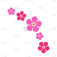 日本春天花框架矢量剪辑艺术插图